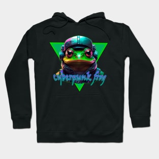 cyberpunk frog Hoodie